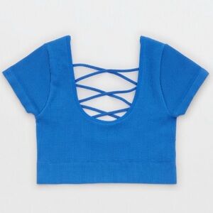 NWT AERIE SEAMLESS CAP SLEEVE BRA TOP